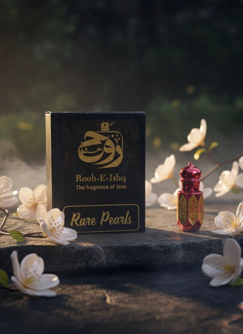 Rare Pearls Ittar by Rooh e Ishq | Soft Floral Musk Concentrated Attar for Women